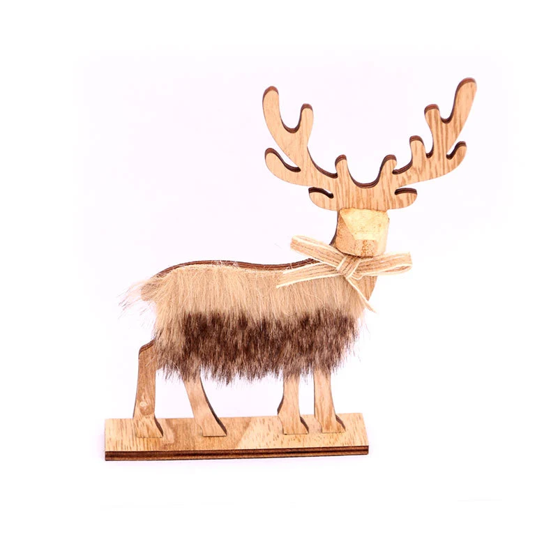 Decorative Wooden Reindeer Figurines Stornfield