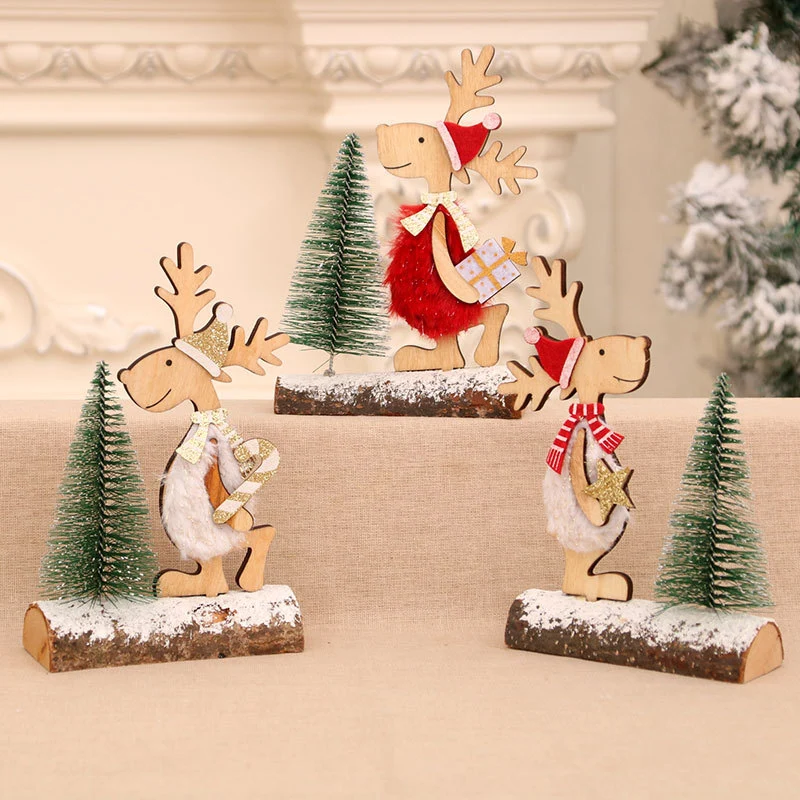 Decorative Wooden Reindeer Figurine Stornfield