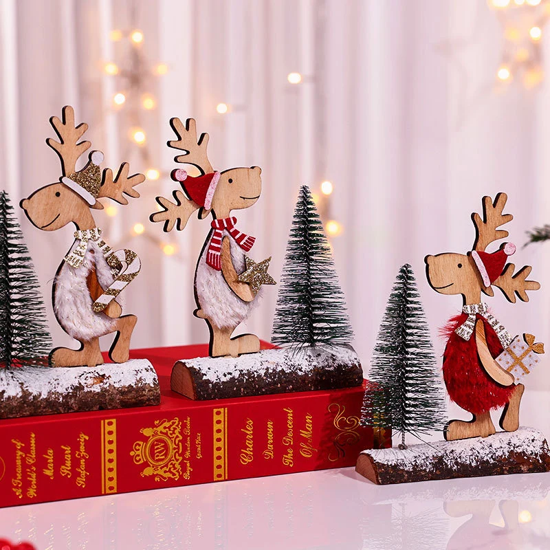 Decorative Wooden Reindeer Figurine Stornfield