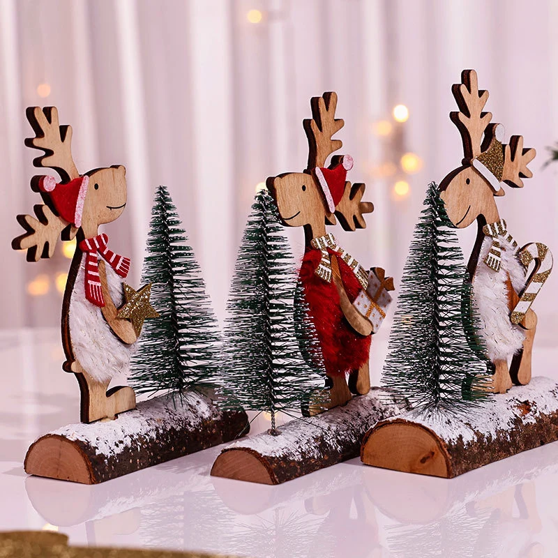 Decorative Wooden Reindeer Figurine Stornfield