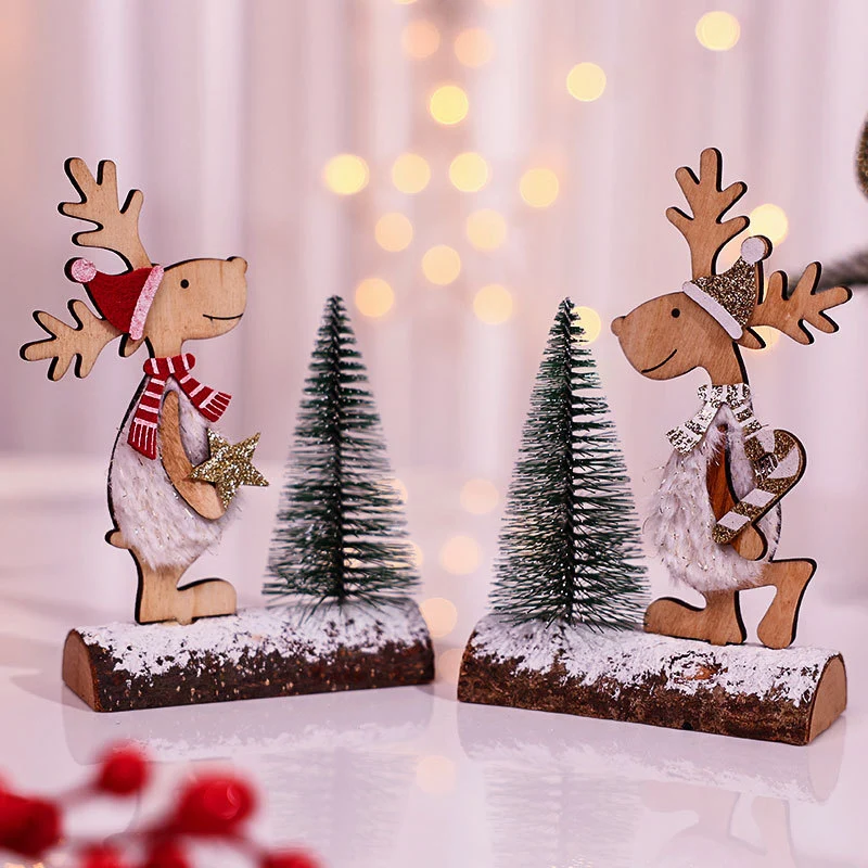 Decorative Wooden Reindeer Figurine Stornfield