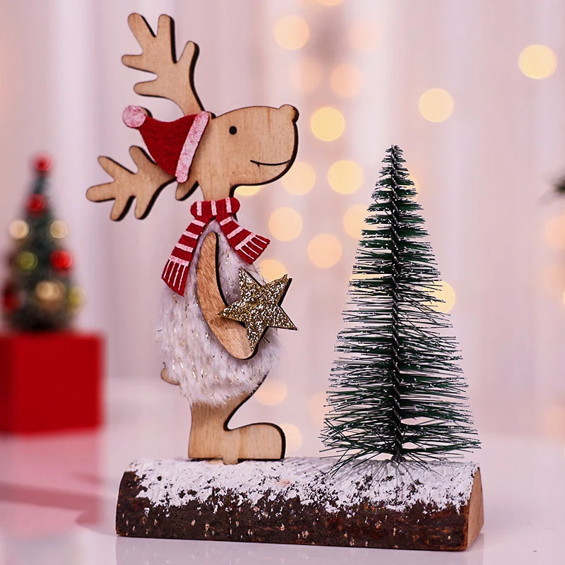 Decorative Wooden Reindeer Figurine Stornfield