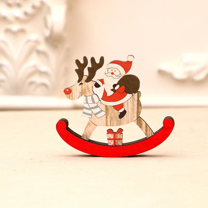 Decorative Wooden Reindeer and Snowman Figurine Stornfield