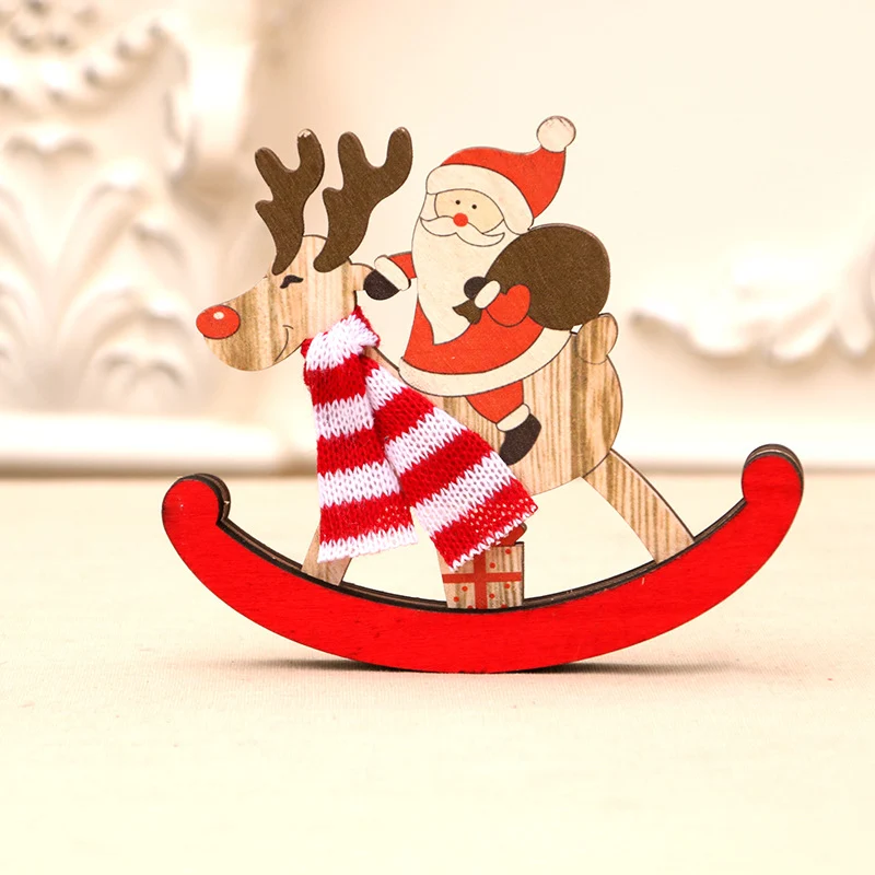 Decorative Wooden Reindeer and Snowman Figurine Stornfield