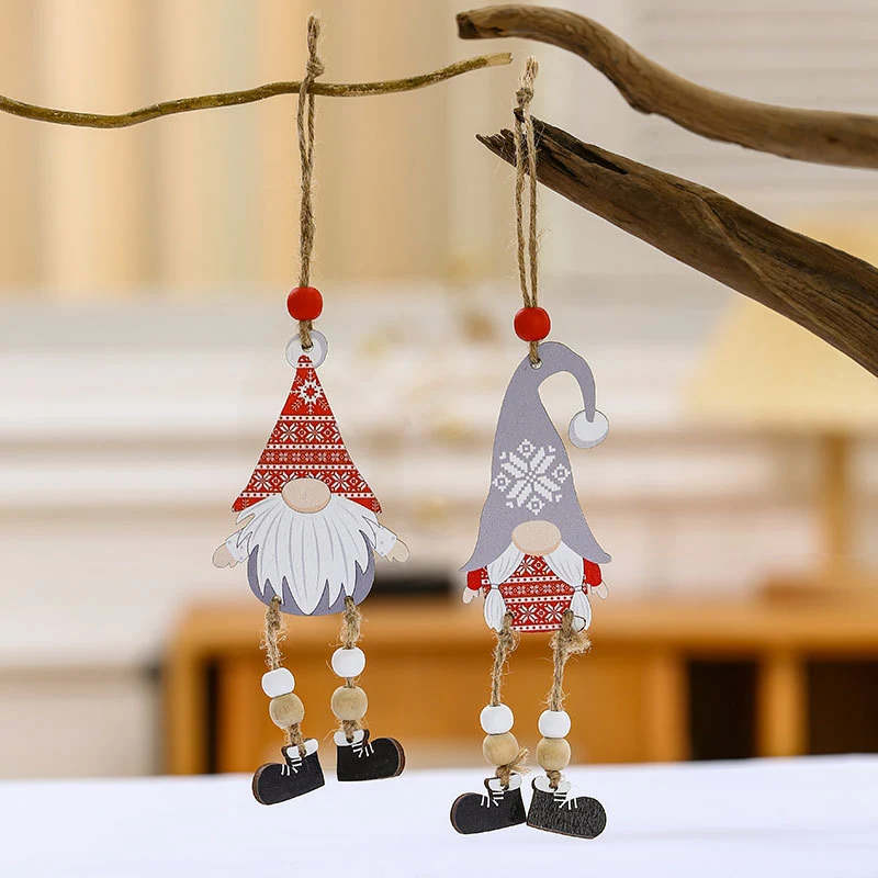 Decorative Wooden Gnome Ornament Stornfield
