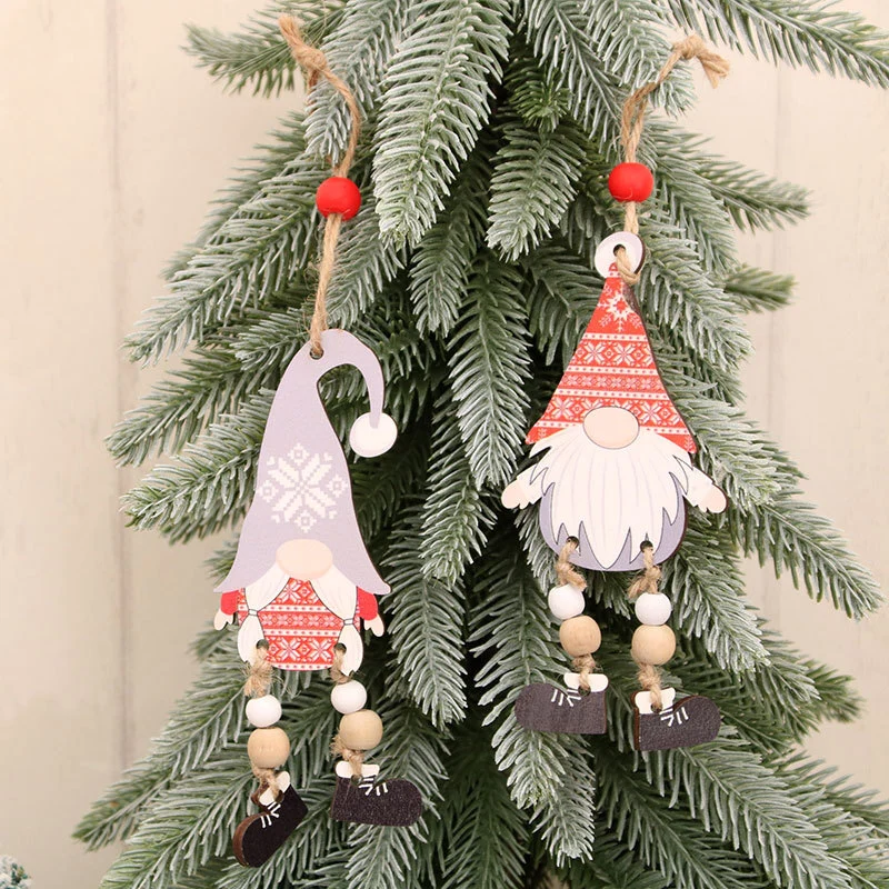 Decorative Wooden Gnome Ornament Stornfield