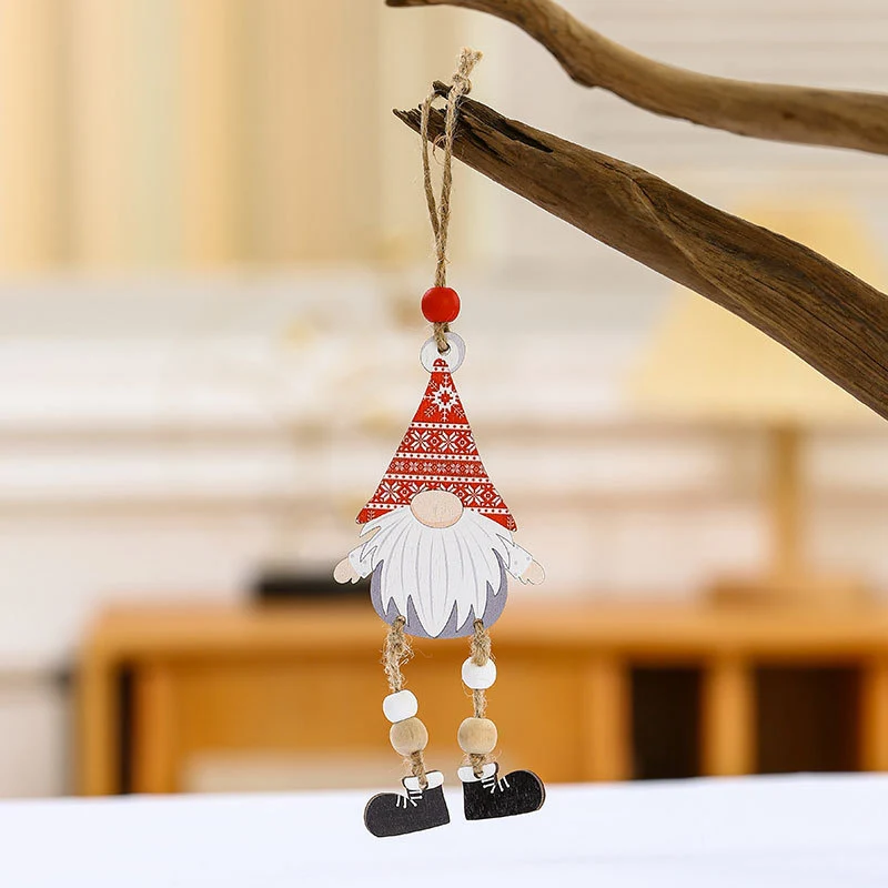 Decorative Wooden Gnome Ornament Stornfield