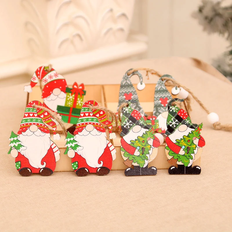 Decorative Wooden Gnome Figurine Set Stornfield
