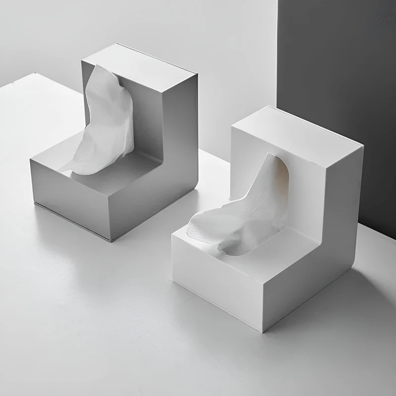 AngleEase - Moderne L-förmiger Tissue Halter - Right Angle Tissue Aufbewahrungsbox