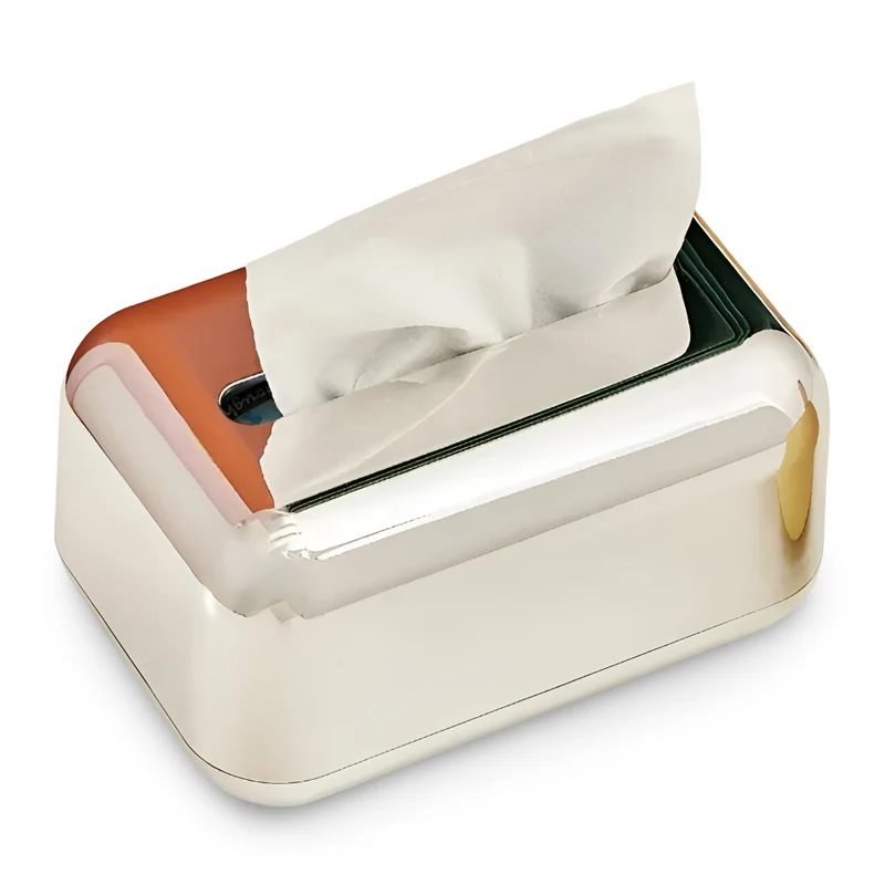 CaseDeluxe - Spiegel Finish Gold Tissue Box Aufbewahrungsbox Halter/Organizer