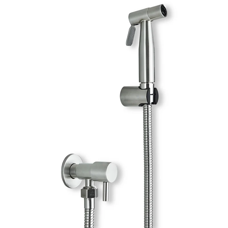 AquaGleam - Edelstahl Bidet-Sprühkopf mit Wandhalterung