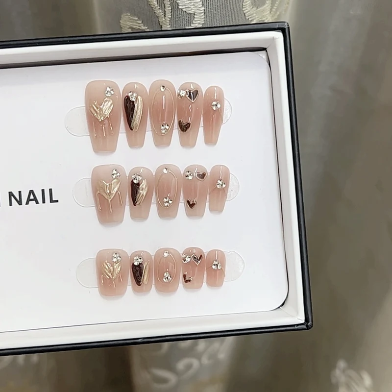 Artistic Floral Nail Art Set mit Strass Karnz