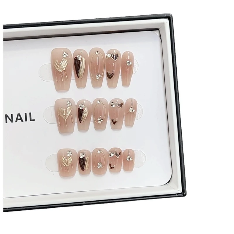 Artistic Floral Nail Art Set mit Strass Karnz