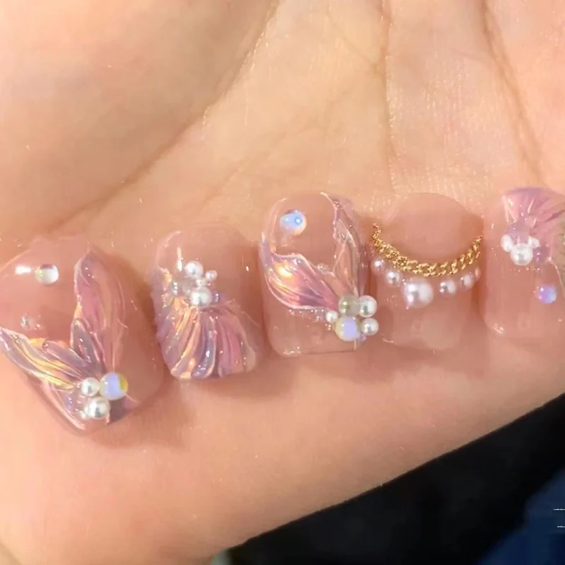 Künstlerisches Floral Nagelkunst Set Karnz