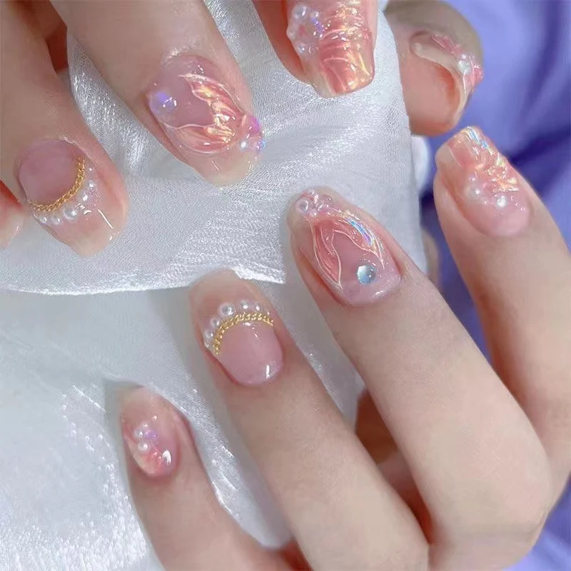 Künstlerisches Floral Nagelkunst Set Karnz