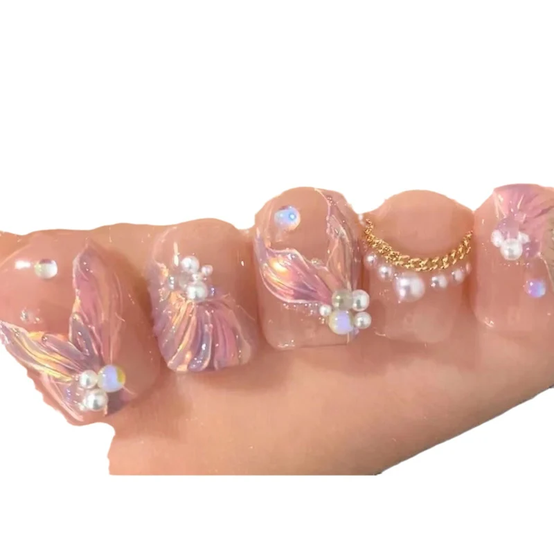 Künstlerisches Floral Nagelkunst Set Karnz