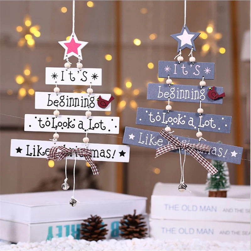 Decorative Wooden Christmas Tree Sign Stornfield