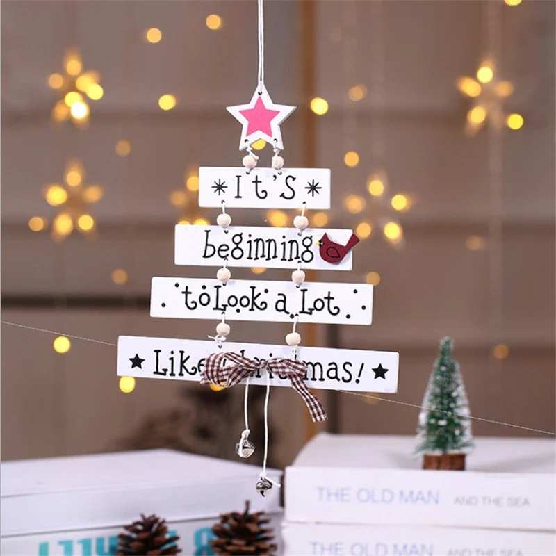 Decorative Wooden Christmas Tree Sign Stornfield