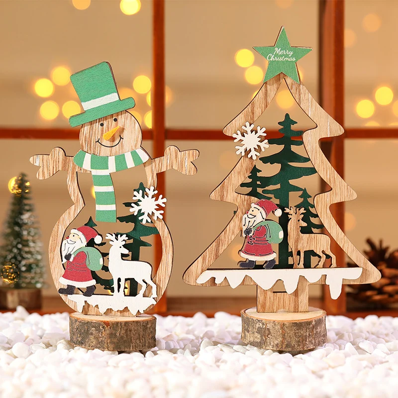 Decorative Wooden Christmas Tree Ornament Stornfield