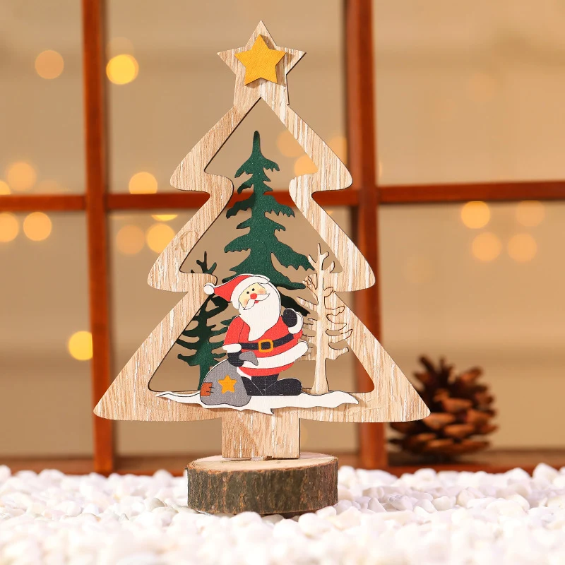 Decorative Wooden Christmas Tree Ornament Stornfield