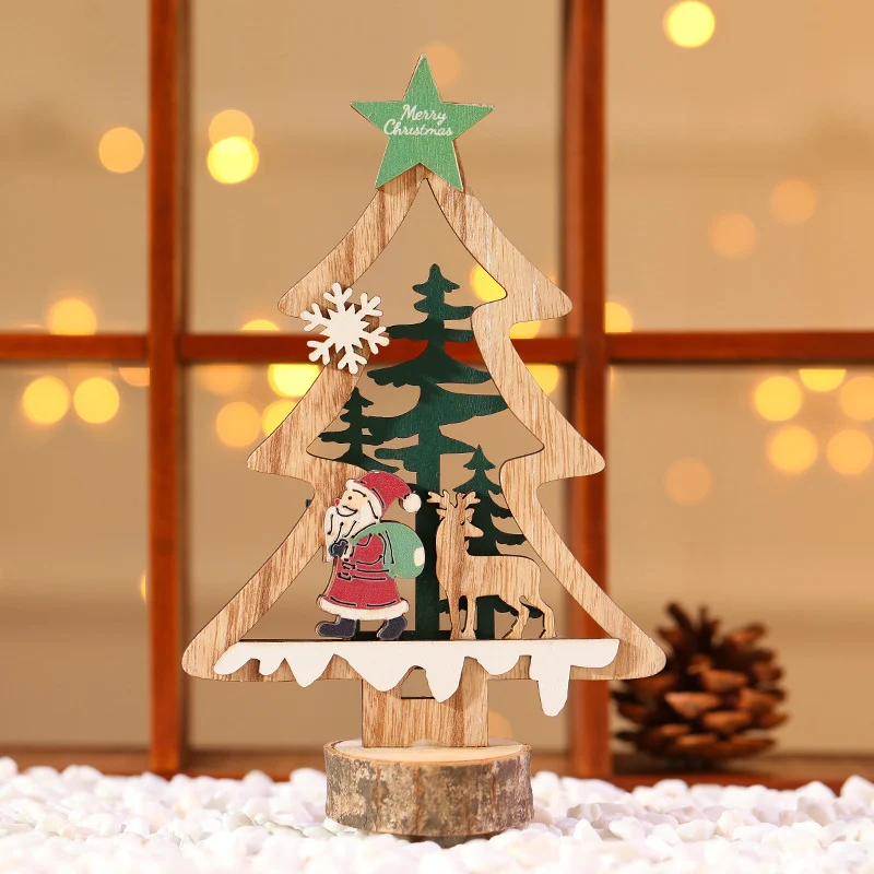 Decorative Wooden Christmas Tree Ornament Stornfield
