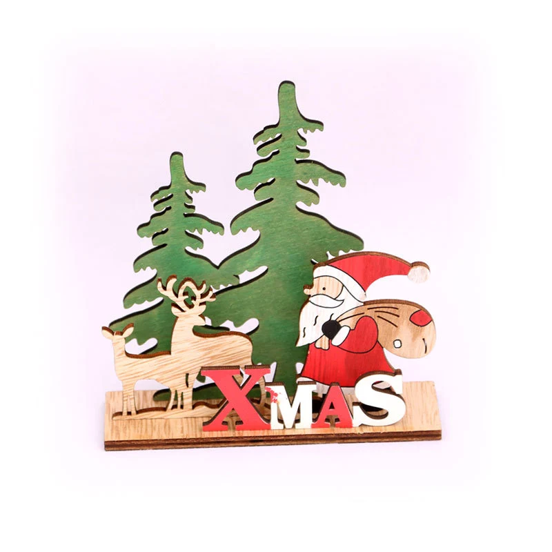 Decorative Wooden Christmas Table Centerpiece Stornfield