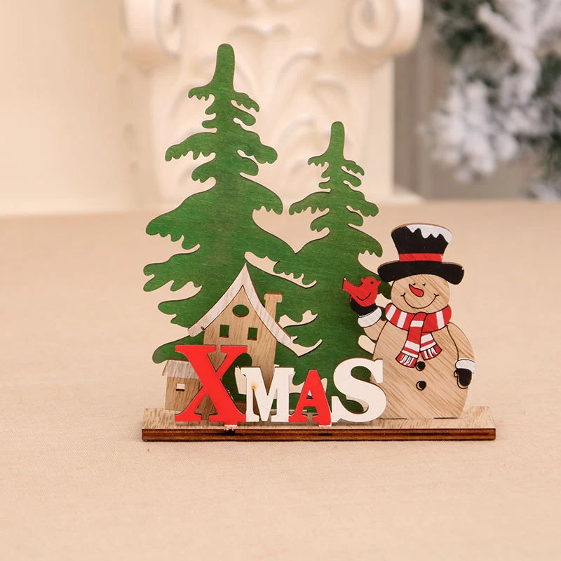 Decorative Wooden Christmas Table Centerpiece Stornfield