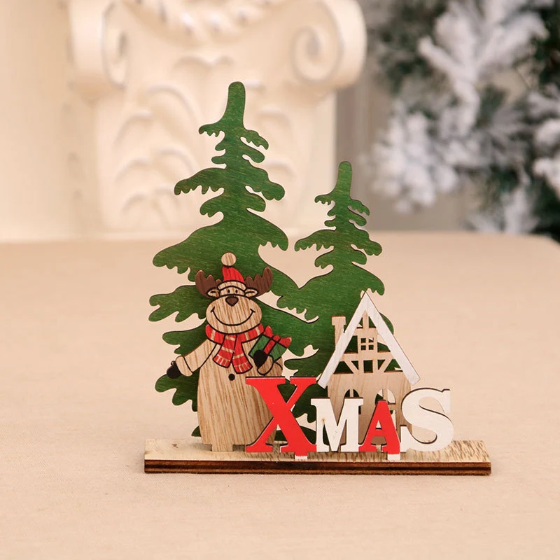 Decorative Wooden Christmas Table Centerpiece Stornfield