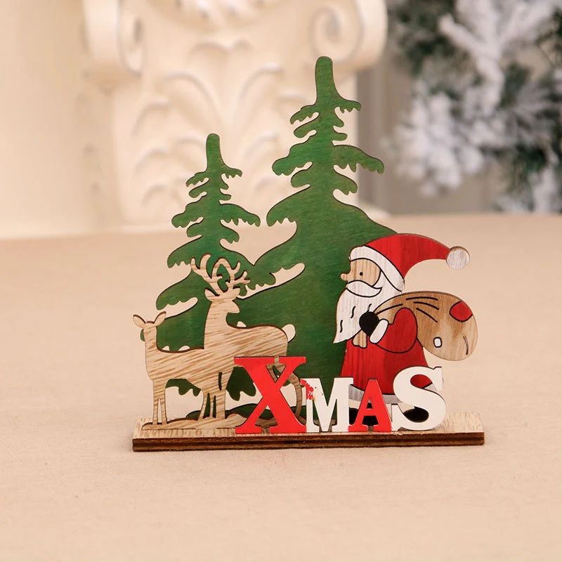 Decorative Wooden Christmas Table Centerpiece Stornfield
