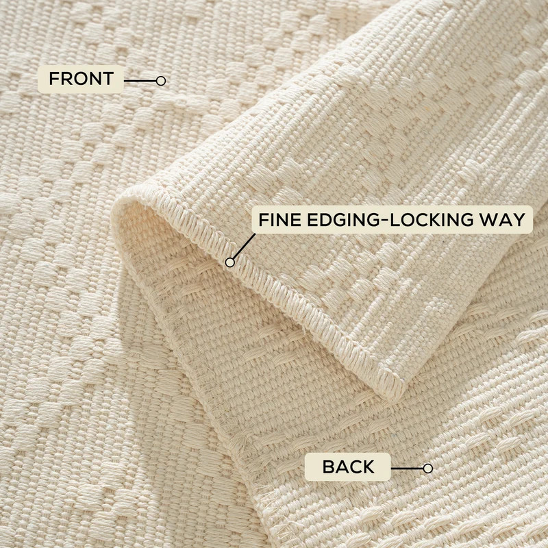 Woven square placemat with embossed diamond pattern Stornfield