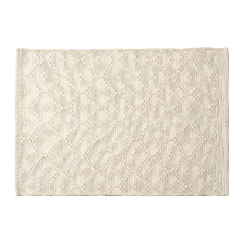 Woven square placemat with embossed diamond pattern Stornfield