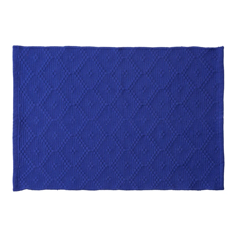 Woven square placemat with embossed diamond pattern Stornfield