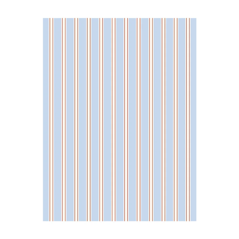 Striped Knit Reversible Throw Blanket with Piped Edge