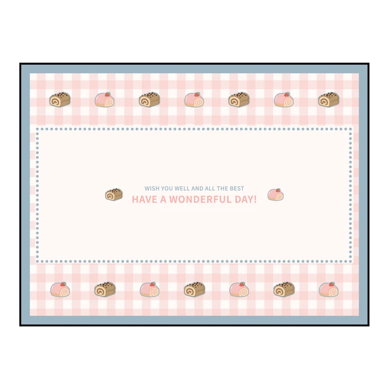 Striped Faux-Leather Table Placemat with Decorative Snail Print