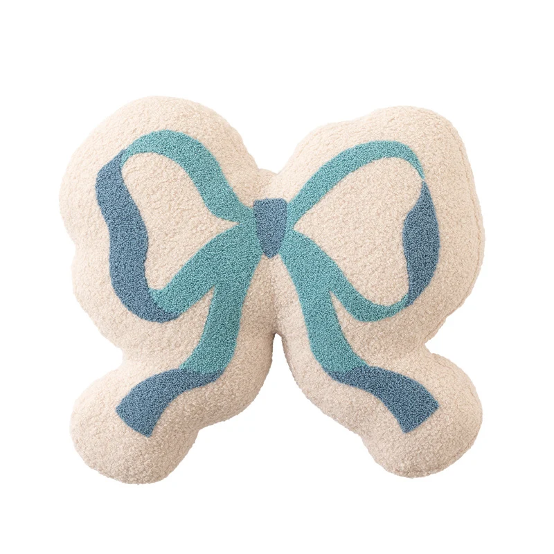 Form pillow in loop design with bouclé cover and soft filling Stornfield