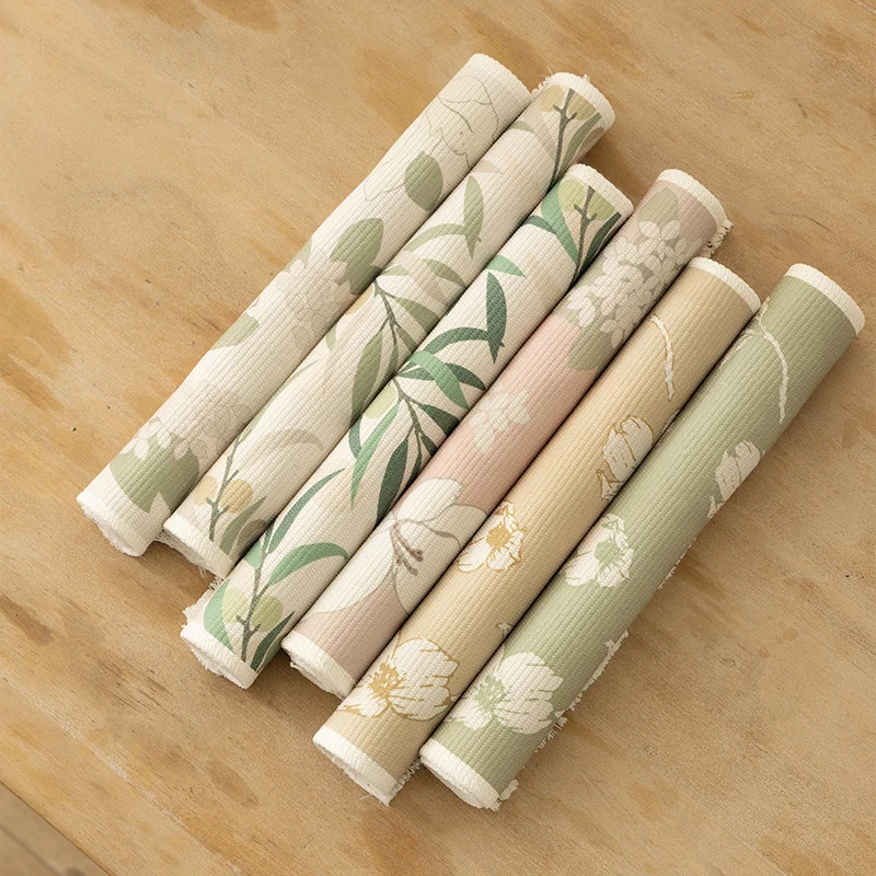 Floral woven bath mat with decorative fringes Stornfield