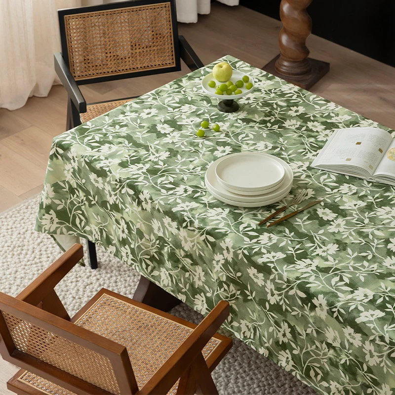 Floral Wax-Coated Tablecloth with Anti-Stain Surface and Fine Texture Stornfield