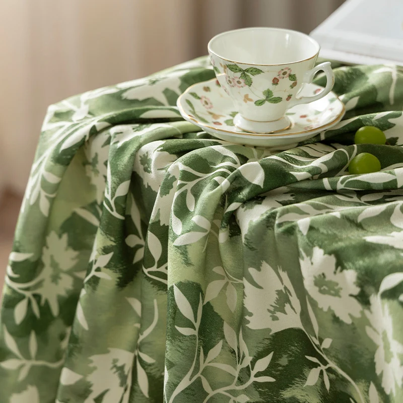 Floral Wax-Coated Tablecloth with Anti-Stain Surface and Fine Texture Stornfield