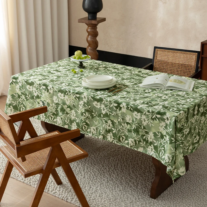 Floral Wax-Coated Tablecloth with Anti-Stain Surface and Fine Texture Stornfield