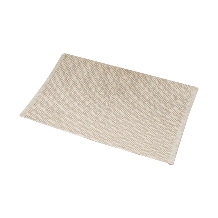 Woven placemat made of cotton in buffalo check with fine structured surface Stornfield