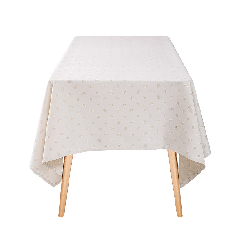 Woven jacquard tablecloth with diamond relief and easy-care cotton blend Stornfield