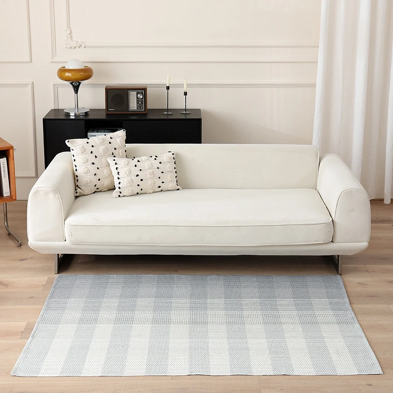 Striped Flat-Woven Cotton Rug in Kilim Style Stornfield