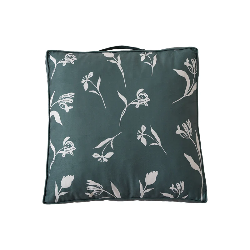Padded chair cushion with carrying handle and decorative stitching Stornfield