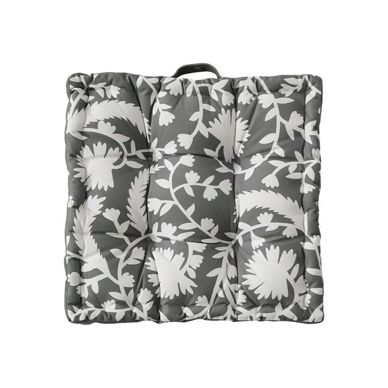 Padded chair cushion with carrying handle and decorative stitching Stornfield