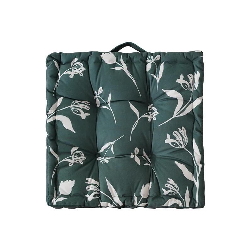 Padded chair cushion with carrying handle and decorative stitching Stornfield