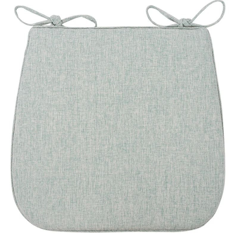 Padded chair cushion with ties and breathable linen mix Stornfield