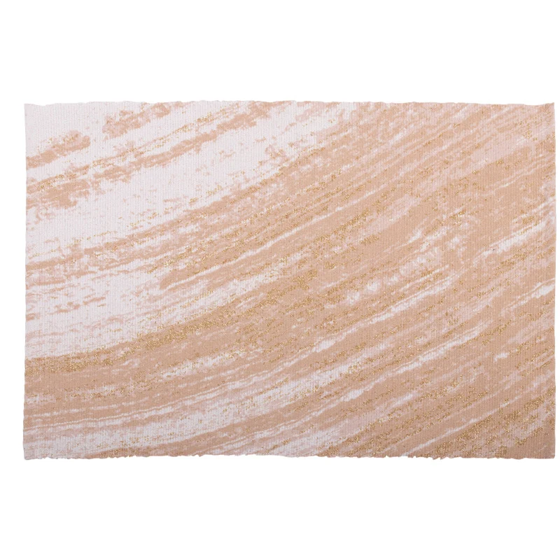 Flat-woven living room rug with marbled pattern and shimmering accent threads Stornfield