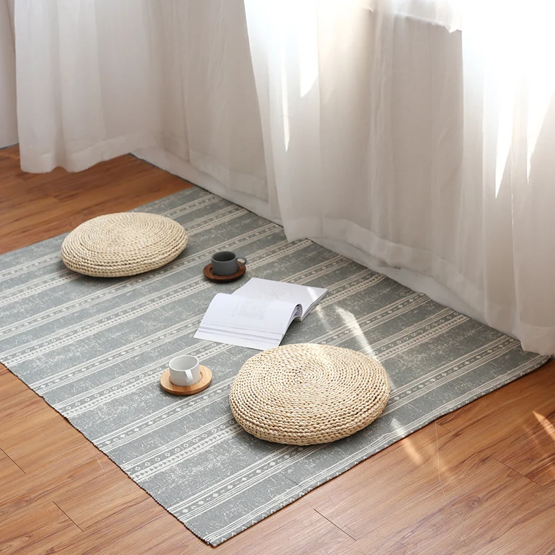 Flat-woven living room rug with fine ethnic diamond pattern and low pile Stornfield