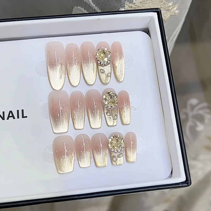 Luxus Ombre Press-On Nagelset Karnz