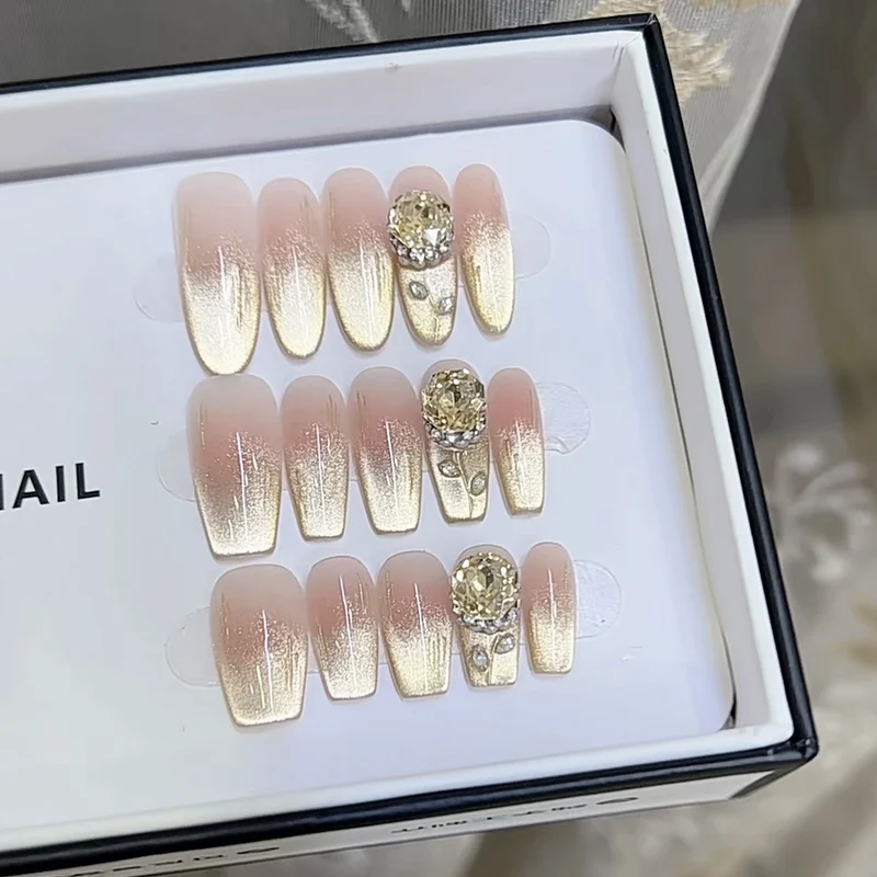 Luxus Ombre Press-On Nagelset Karnz